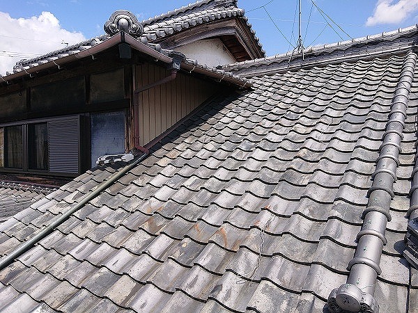 屋根面と谷部の確認